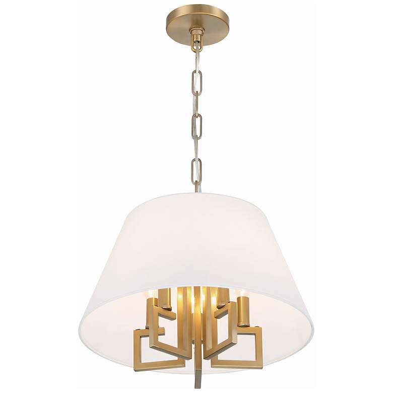 Image 3 Crystorama Westwood 16" Wide Vibrant Gold Pendant Light more views