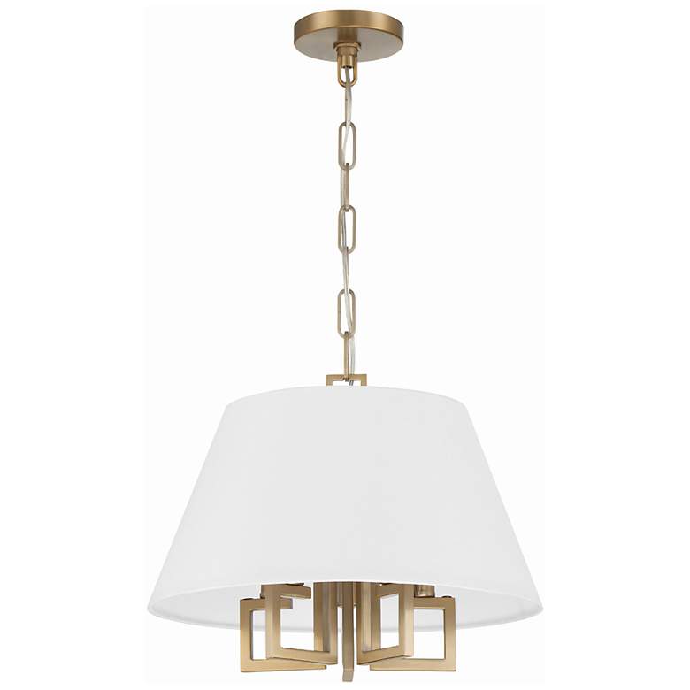 Image 4 Crystorama Westwood 16" Wide Vibrant Gold Pendant Light more views