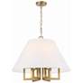 3_Crystorama Westwood 24" Wide Vibrant Gold 6-Light Chandelier more views