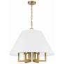 4_Crystorama Westwood 24" Wide Vibrant Gold 6-Light Chandelier more views