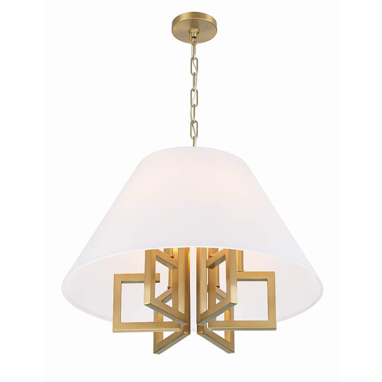 Image 5 Crystorama Westwood 24" Wide Vibrant Gold 6-Light Chandelier more views