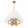 5_Crystorama Westwood 24" Wide Vibrant Gold 6-Light Chandelier more views