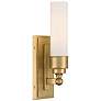 1_Crystorama Wilcox 15 1/4" High Aged Brass LED Wall Sconce