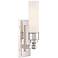 Crystorama Wilcox 15 1/4"H Polished Nickel LED Wall Sconce