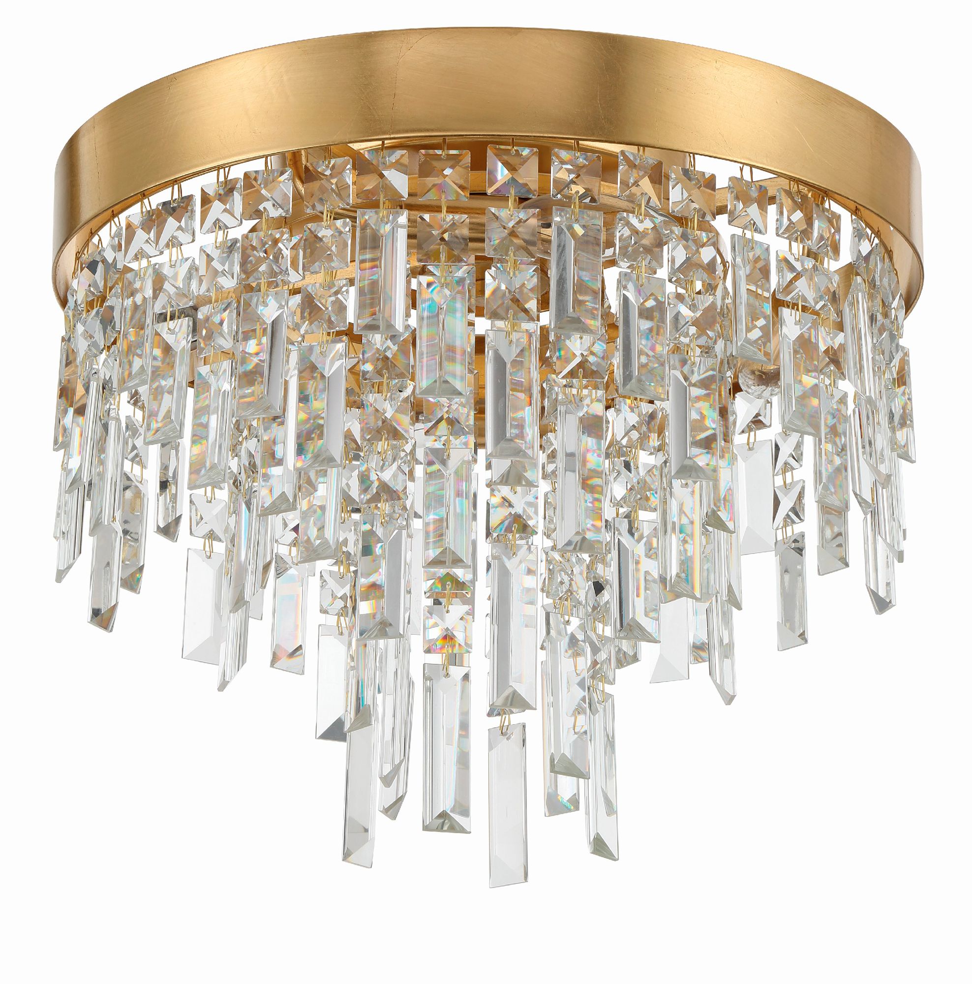 Image 3 Crystorama Winfield 16'' Antique Gold Flush Mount more views