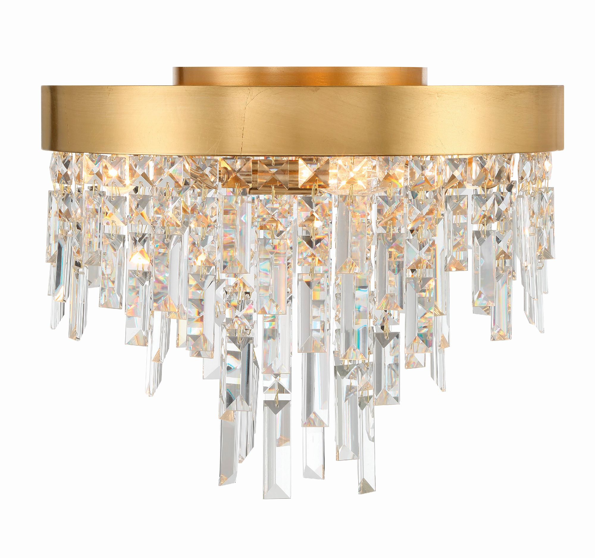 Image 4 Crystorama Winfield 16'' Antique Gold Flush Mount more views