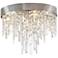 Crystorama Winfield 16" Wide Antique Silver Ceiling Light