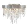 5_Crystorama Winfield 16" Wide Antique Silver Ceiling Light more views
