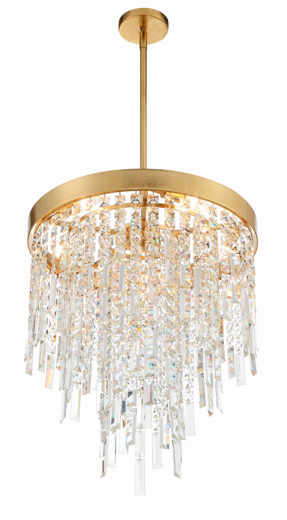 Image 5 Crystorama Winfield 20'' Antique Gold Chandelier more views