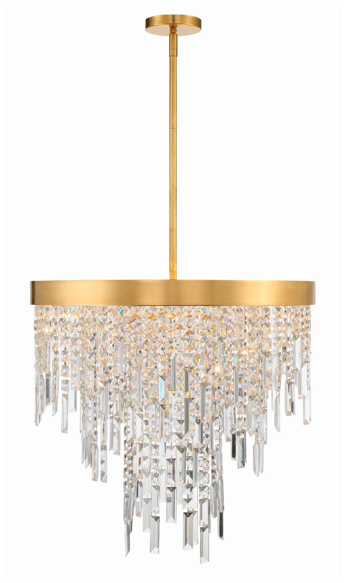 Crystorama Winfield 24'' Antique Gold Chandelier