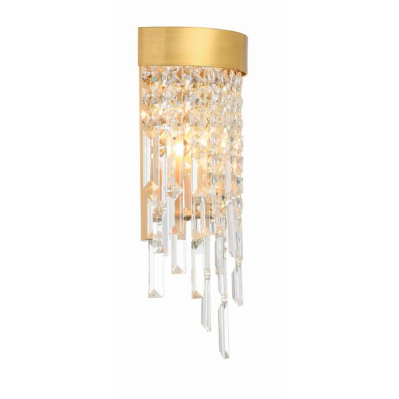 Image 4 Crystorama Winfield 9 3/4" Wide Antique Gold Crystal Ceiling Light more views