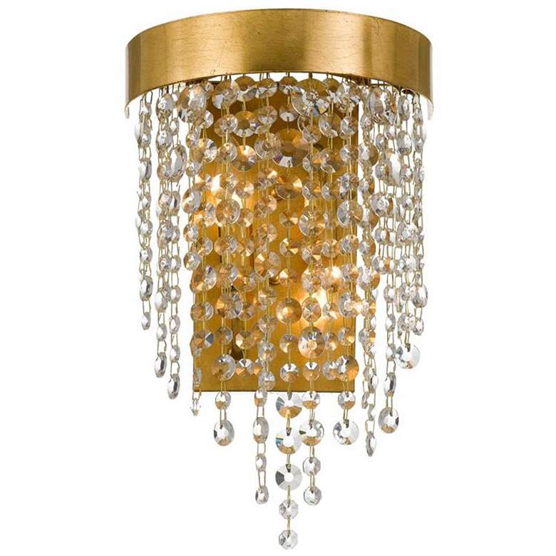 Image 1 Crystorama Winham 16" High Antique Gold Wall Sconce