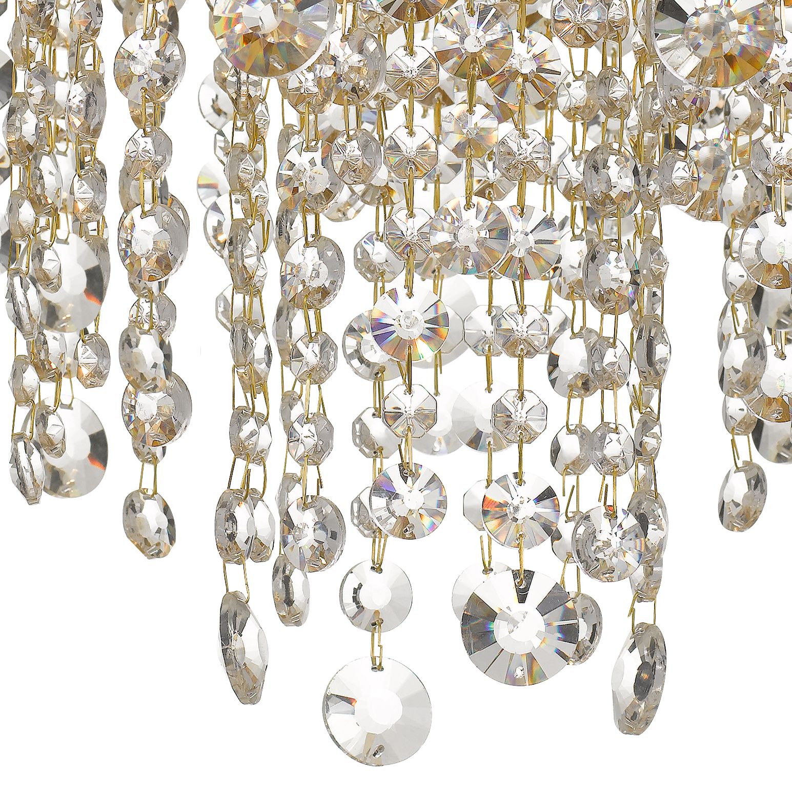 Crystorama Winham 16" Wide Antique Gold Ceiling Light