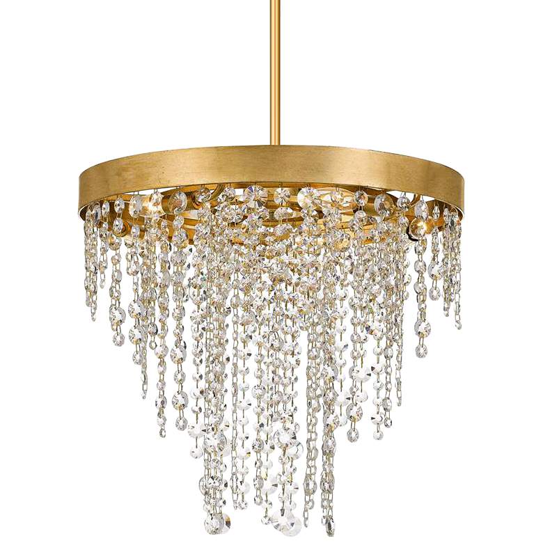 Image 2 Crystorama Winham 20 inchW Antique Gold and Crystal Chandelier