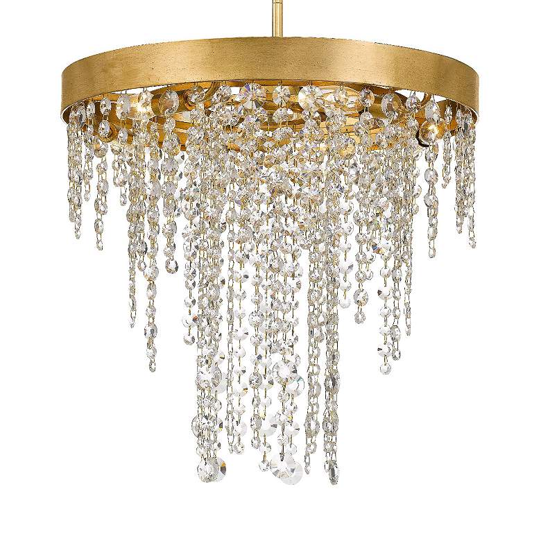 Image 4 Crystorama Winham 20"W Antique Gold and Crystal Chandelier more views