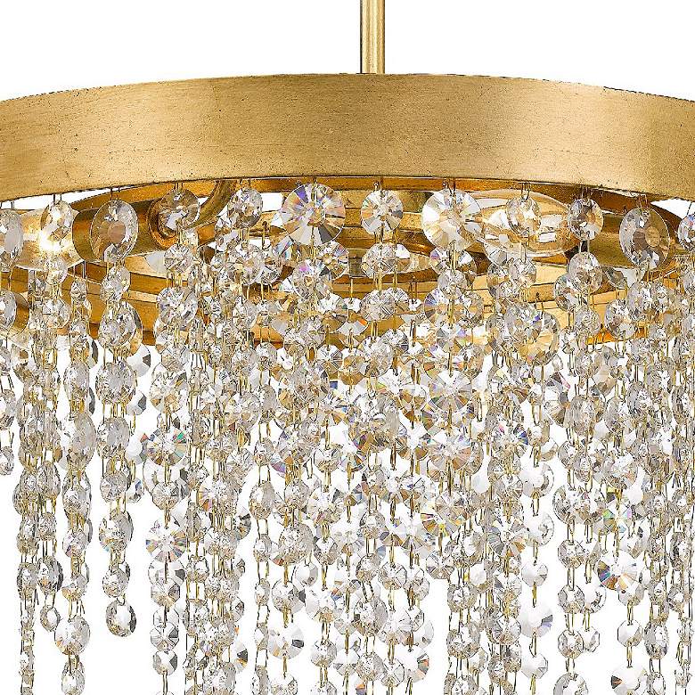 Image 5 Crystorama Winham 20"W Antique Gold and Crystal Chandelier more views