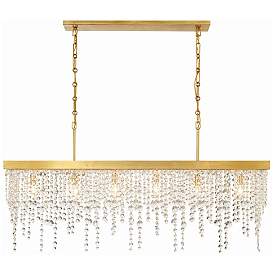 Image1 of Crystorama Winham 49" Wide Gold 6-Light Island Pendant Light