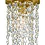 4_Crystorama Winham 7" Wide Antique Gold and Crystal Mini Pendant more views