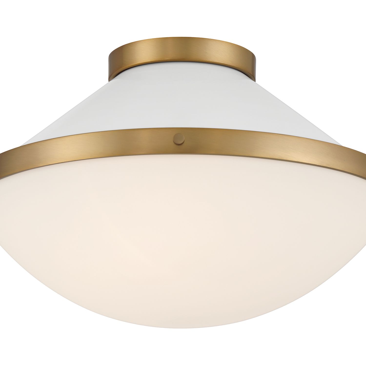 Image 6 Crystorama Xander 16.25'' Vibrant Gold + White Flush Mount more views