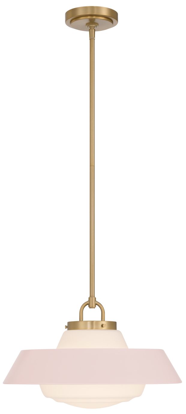 Thumbnail3 of Crystorama Xander 16'' Vibrant Gold + Blush Pendant more views