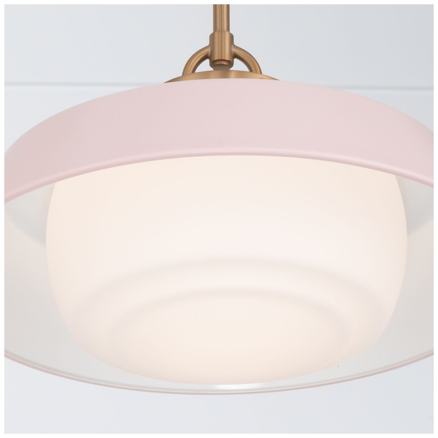 Crystorama Xander 16'' Vibrant Gold + Blush Pendant