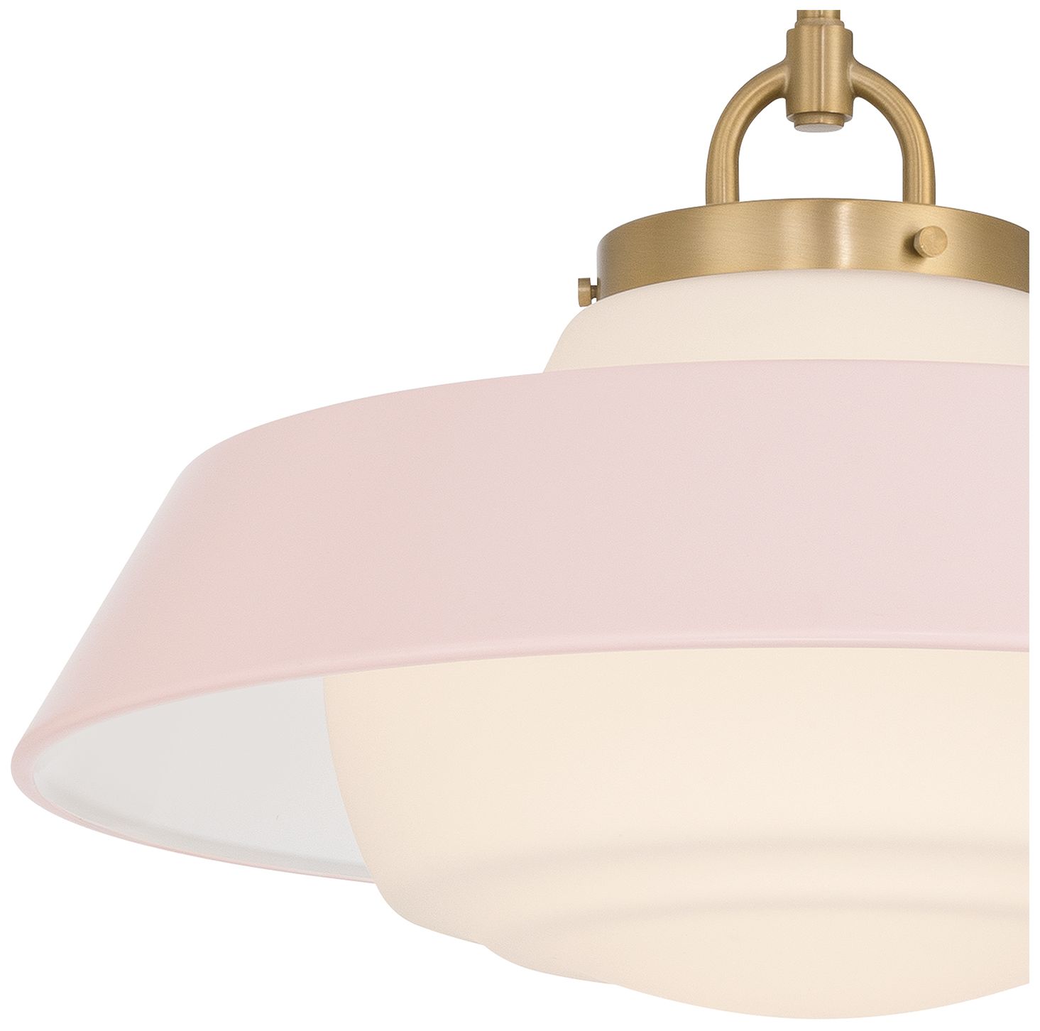 Crystorama Xander 16'' Vibrant Gold + Blush Pendant