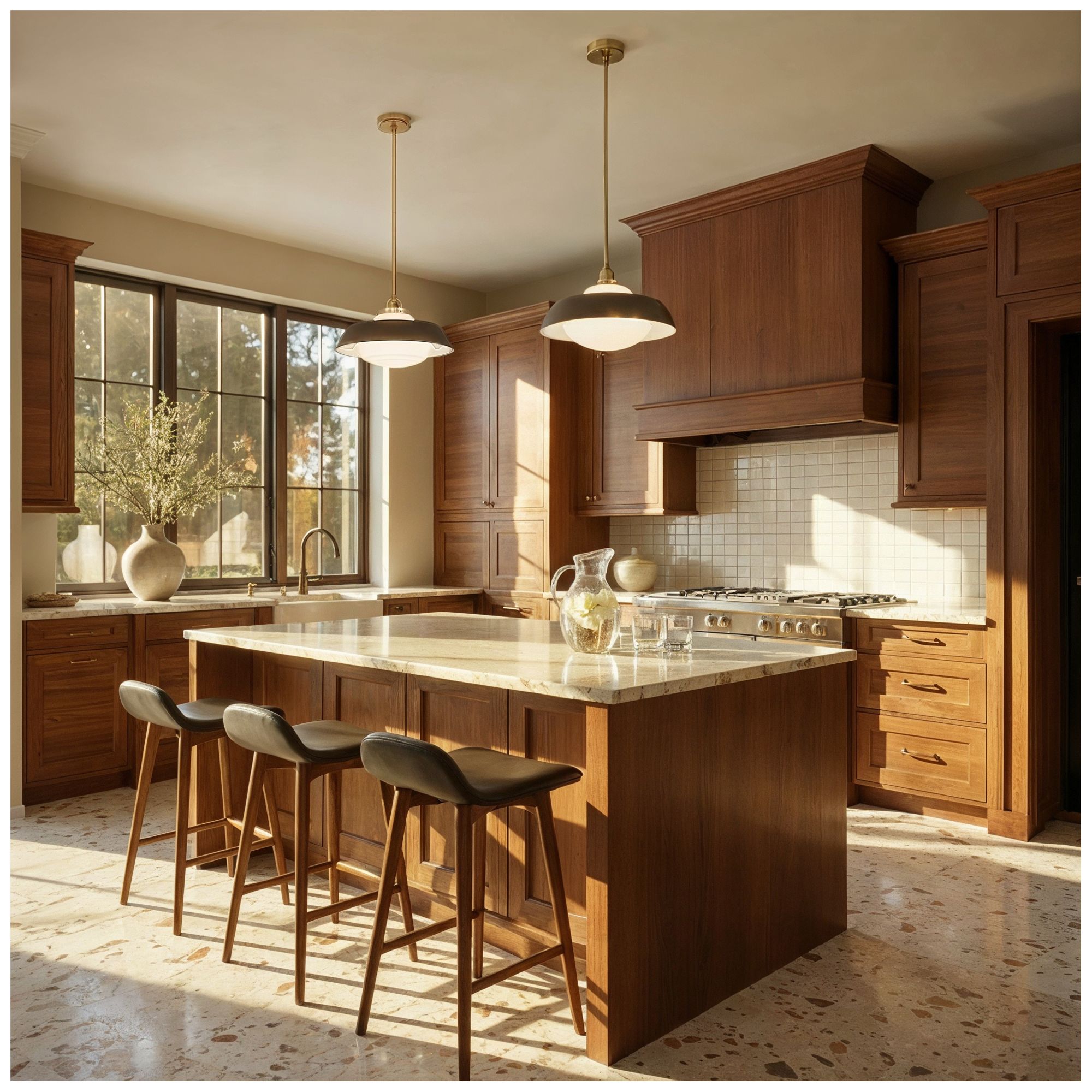 Crystorama Xander 16'' Vibrant Gold + Matte Black Pendant