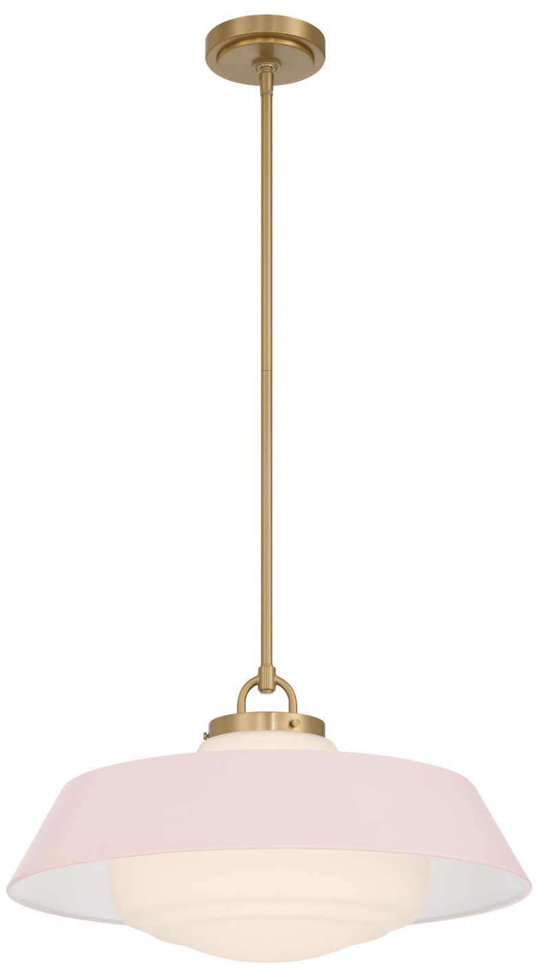 Crystorama Xander 20'' Vibrant Gold + Blush Pendant