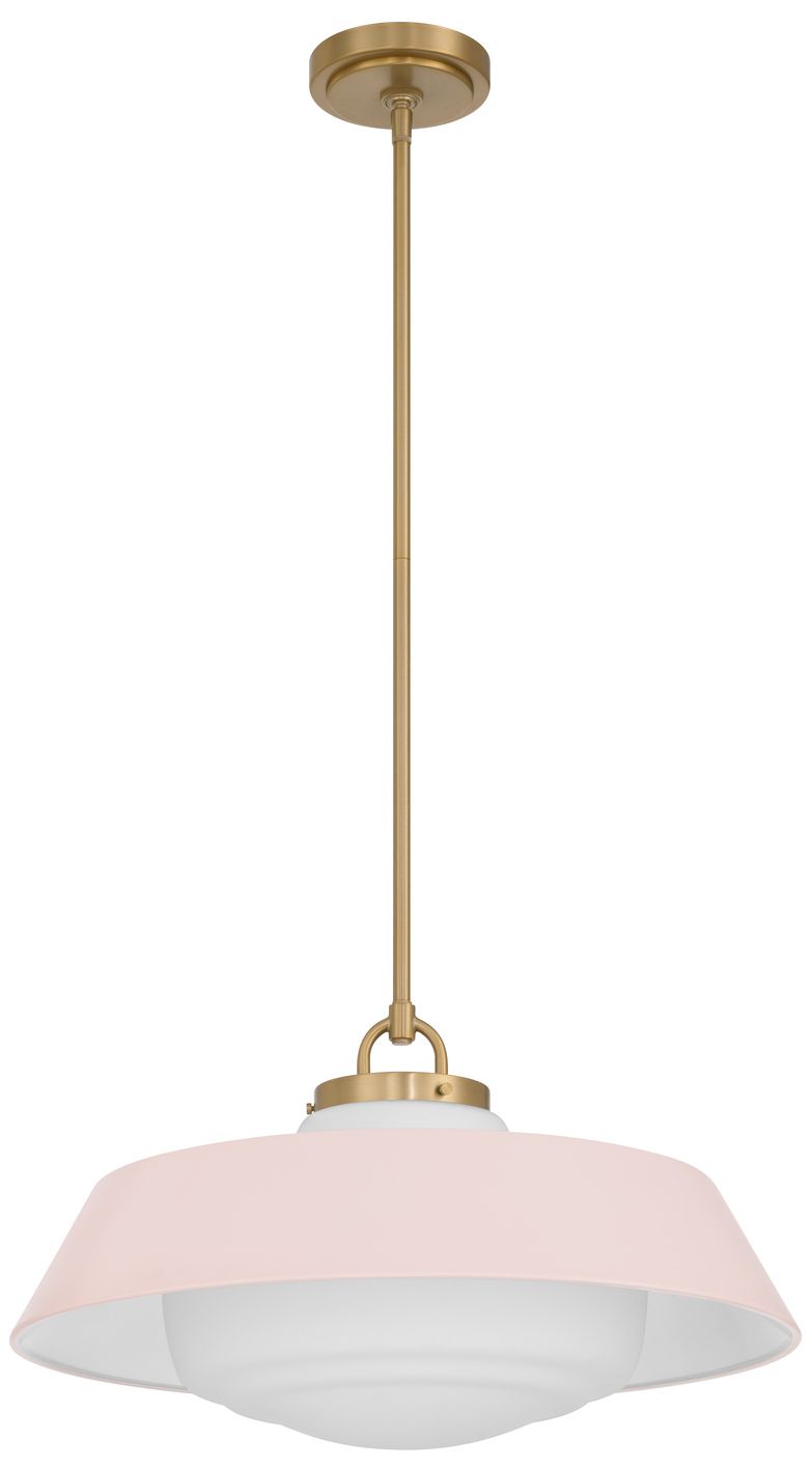 Image 2 Crystorama Xander 20'' Vibrant Gold + Blush Pendant more views