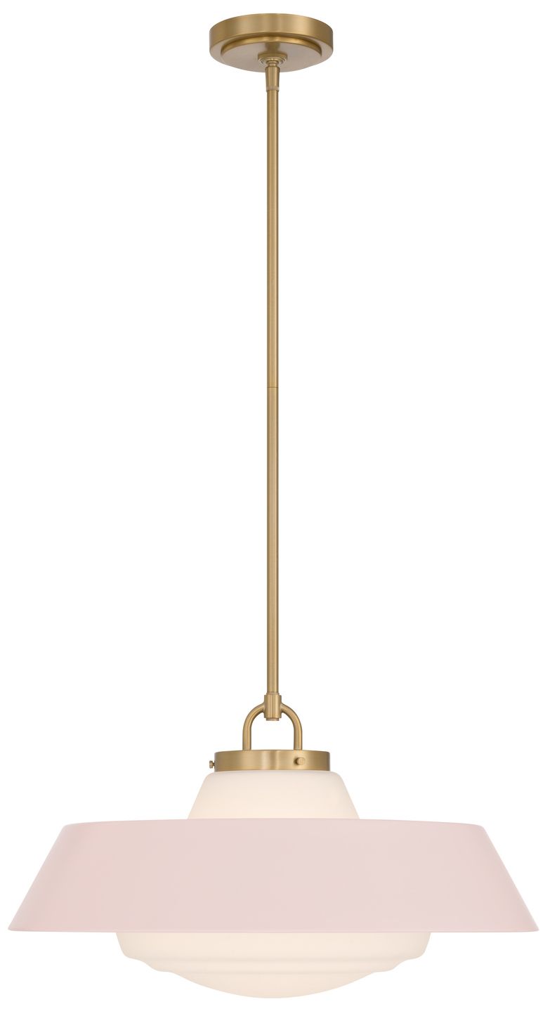 Image 3 Crystorama Xander 20'' Vibrant Gold + Blush Pendant more views