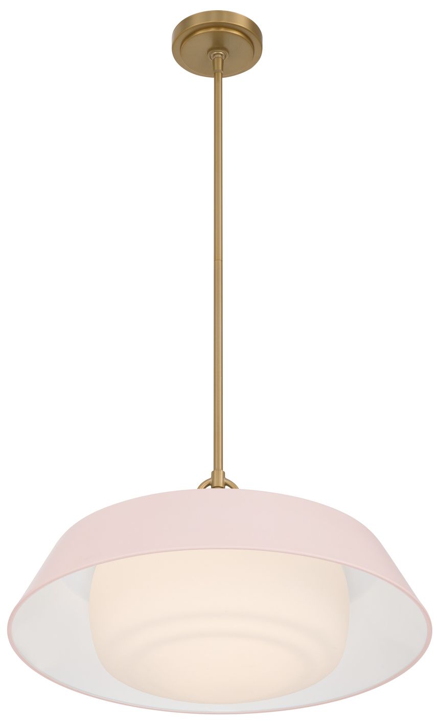 Image 4 Crystorama Xander 20'' Vibrant Gold + Blush Pendant more views