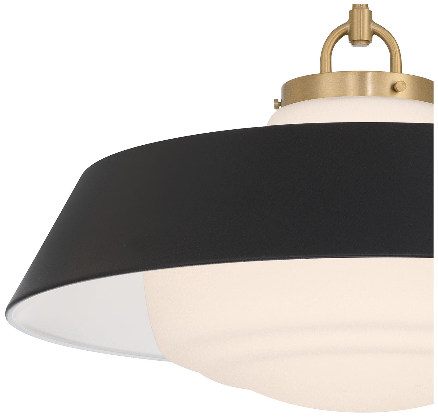 Image 5 Crystorama Xander 20'' Vibrant Gold + Matte Black Pendant more views