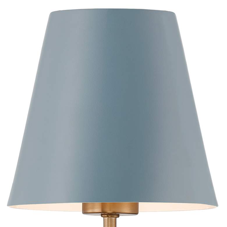 Image 5 Crystorama Xavier 1 Light Vibrant Gold + Blue Sconce more views