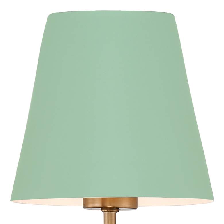 Image 5 Crystorama Xavier 1 Light Vibrant Gold + Green Sconce more views