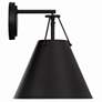 1_Crystorama Xavier 12 1/2" High Matte Black Wall Sconce