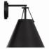 Crystorama Xavier 12 1/2" High Matte Black Wall Sconce