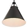 5_Crystorama Xavier 12" Wide Matte Black Mini Pendant more views
