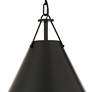 6_Crystorama Xavier 12" Wide Matte Black Mini Pendant more views