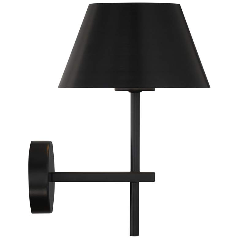 Image 6 Crystorama Xavier 15 inch High One Light Modern Matte Black Wall Sconce more views