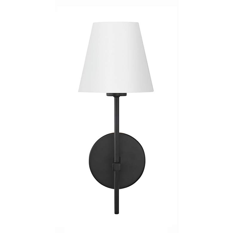 Image 7 Crystorama Xavier 15" High One Light Modern Matte Black Wall Sconce more views