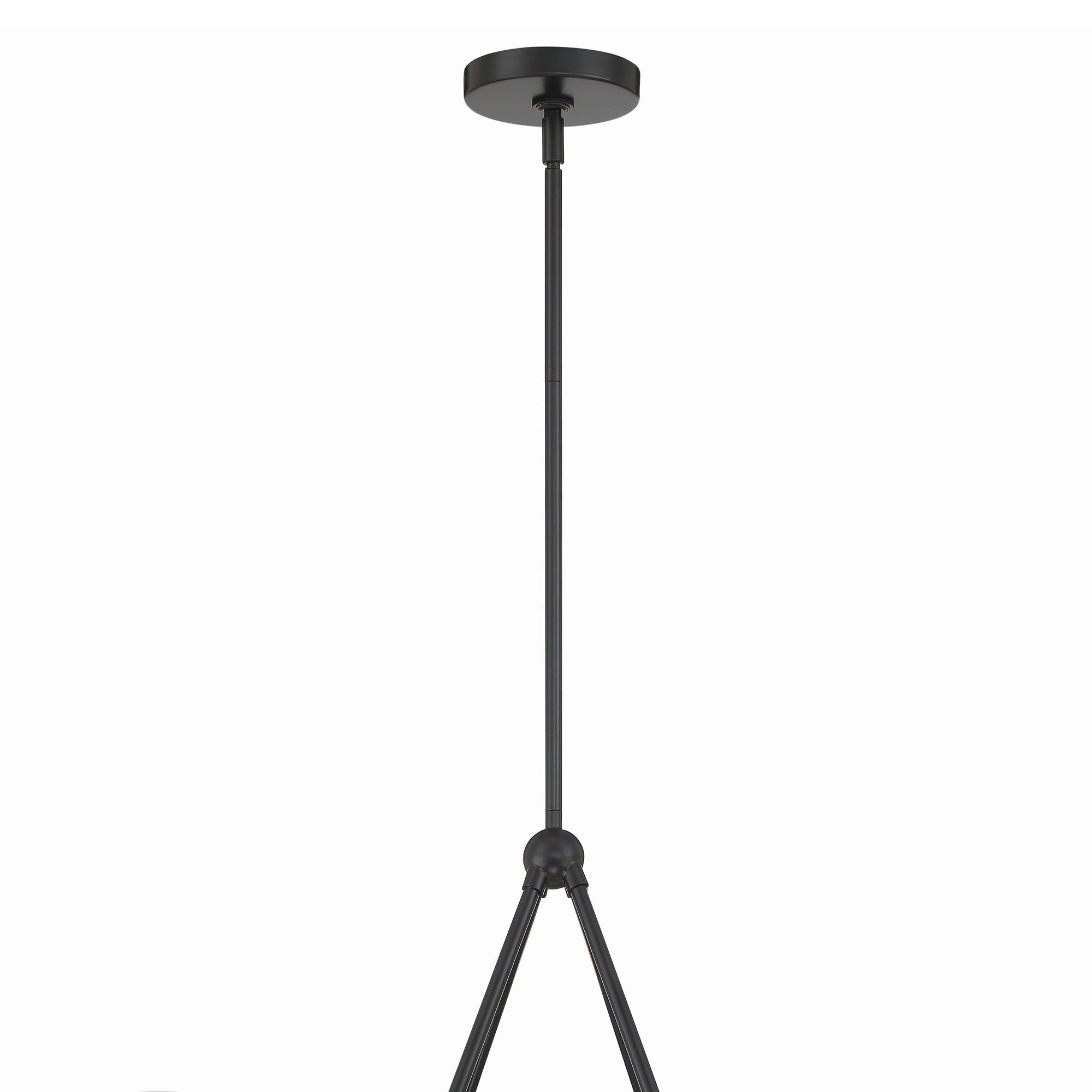 Image 6 Crystorama Xavier 31.75'' Matte Black Chandelier more views