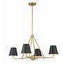 1_Crystorama Xavier 31 3/4"W Vibrant Gold 4-Light Chandelier