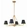 Crystorama Xavier 31 3/4"W Vibrant Gold 4-Light Chandelier
