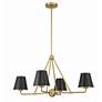 2_Crystorama Xavier 31 3/4"W Vibrant Gold 4-Light Chandelier more views