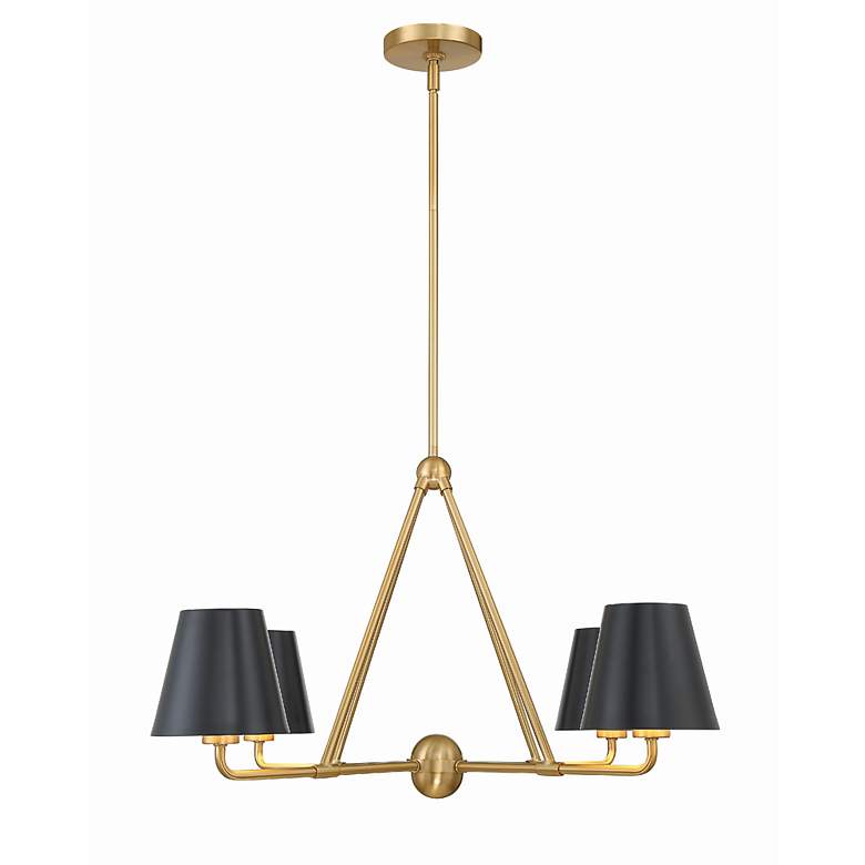 Image 3 Crystorama Xavier 31 3/4"W Vibrant Gold 4-Light Chandelier more views