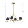 7_Crystorama Xavier 31 3/4"W Vibrant Gold 4-Light Chandelier more views