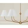 7_Crystorama Xavier 40" Wide Vibrant Gold 6-Light Chandelier more views