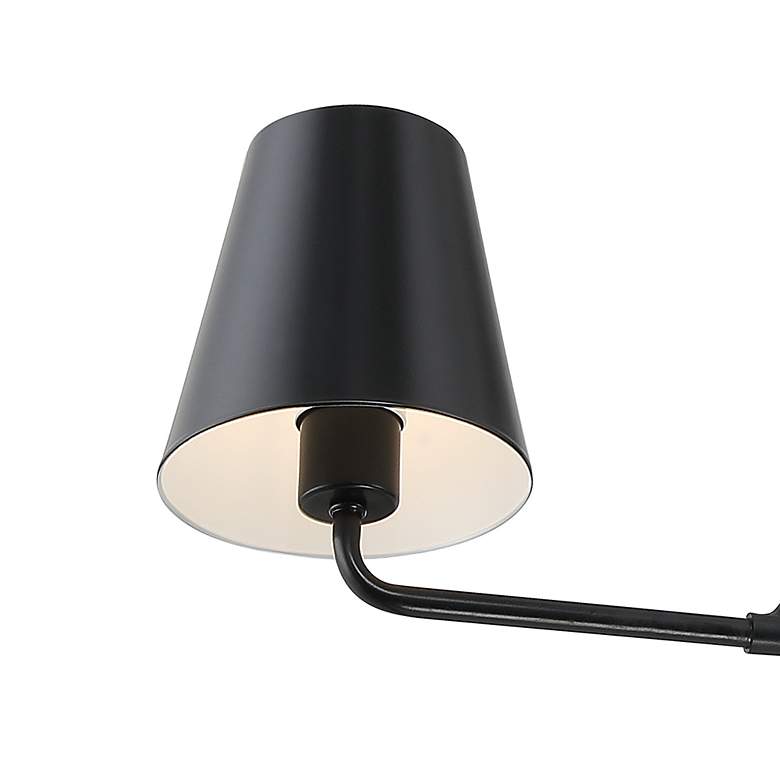 Image 4 Crystorama Xavier 42"W Matte Black 2-Light Linear Chandelier more views