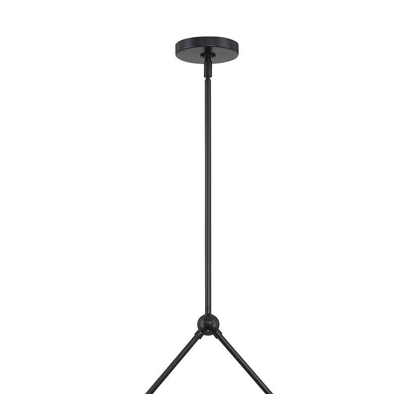 Image 6 Crystorama Xavier 46" Wide Matte Black 6-Light Chandelier more views