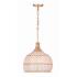 Crystorama Zanzibar 14" Wide Natural Rattan Pendant Light